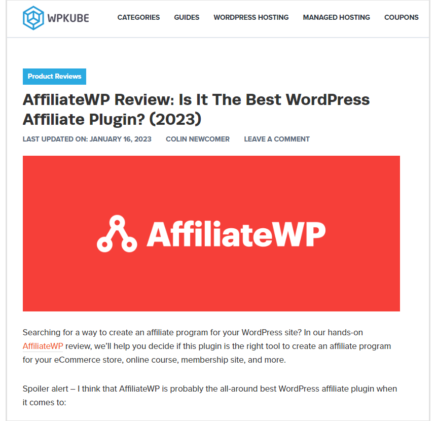 recensione affiliato wp