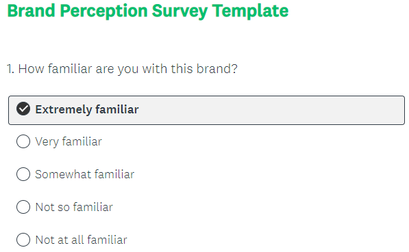 brand perception survey