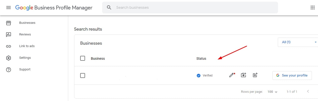 dashboard på google my business